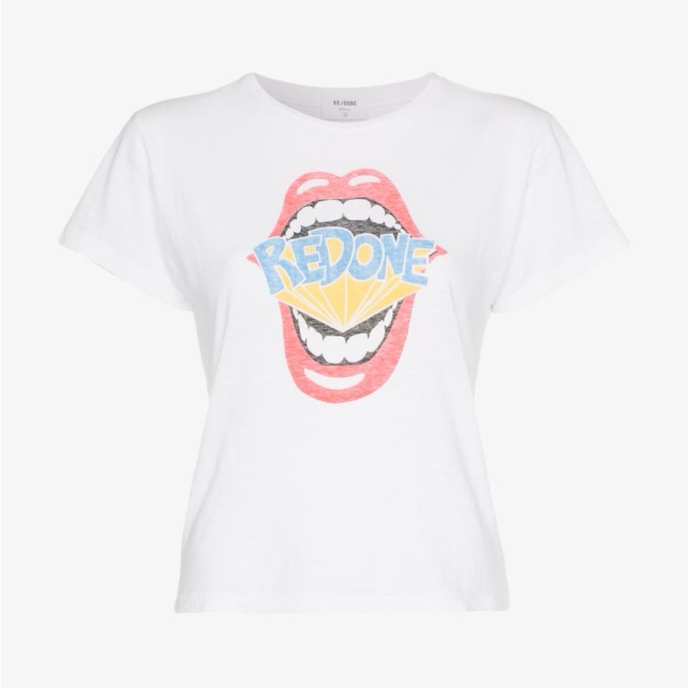 Re/Done Mouth Tee
